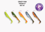 CRAZY FISH Tough 5" (12,5 cm) - 5 pc - CRAZY FISH Tough 5" (12,5 cm) - 5 pc | BS Fishing