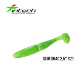 INTECH Slim Shad 2,5"(6.25 cm) - 12 pc - INTECH Slim Shad 2,5"(6.25 cm) - 12 pc | BS Fishing