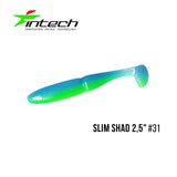 INTECH Slim Shad 2,5"(6.25 cm) - 12 pc - INTECH Slim Shad 2,5"(6.25 cm) - 12 pc | BS Fishing