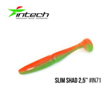 INTECH Slim Shad 2,5"(6.25 cm) - 12 pc - INTECH Slim Shad 2,5"(6.25 cm) - 12 pc | BS Fishing