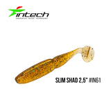 INTECH Slim Shad 2,5"(6.25 cm) - 12 pc - INTECH Slim Shad 2,5"(6.25 cm) - 12 pc | BS Fishing
