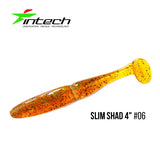 INTECH Slim Shad 4" (10 cm) - 5 pc - INTECH Slim Shad 4" (10 cm) - 5 pc | BS Fishing