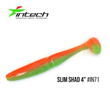 INTECH Slim Shad 4" (10 cm) - 5 pc - INTECH Slim Shad 4" (10 cm) - 5 pc | BS Fishing