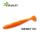 INTECH Slim Shad 4" (10 cm) - 5 pc - INTECH Slim Shad 4" (10 cm) - 5 pc | BS Fishing