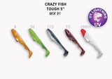 CRAZY FISH Tough 5" (12,5 cm) - 5 pc - CRAZY FISH Tough 5" (12,5 cm) - 5 pc | BS Fishing