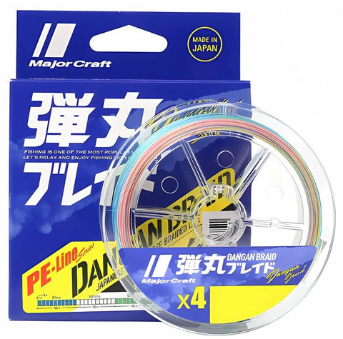 MAJOR CRAFT Dangan x4 Multi Color - 150m
