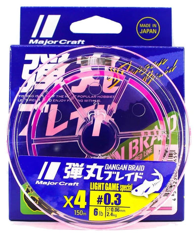 MAJOR CRAFT Dangan x4 Ul Pink 150m | BS-FISHING.COM