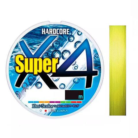 DUEL Hardcore Super X4 Hi-Vis Yellow - 150m