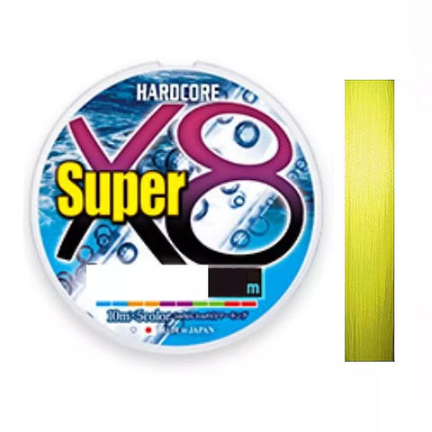 DUEL Hardcore Super X8 Hi-Vis Yellow 150m | BS-FISHING