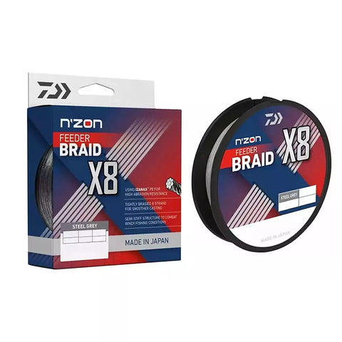 DAIWA N'Zon X8 Braid Steel Gray 300m | BS-FISHING.COM