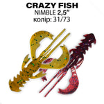 CRAZY FISH Nimble 2.5 "(6.2 cm) - 7 pc
