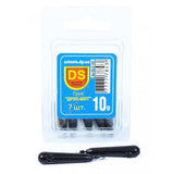 Plombs "Drop-Shot" col. Noire blister pack | BS-Fishing