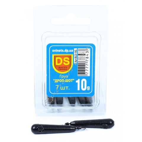 Plombs "Drop-Shot" col. Noire blister pack | BS-Fishing