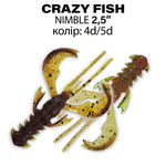 CRAZY FISH Nimble 2.5 "(6.2 cm) - 7 pc