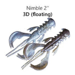 CRAZY FISH Nimble Flottant 2" (5 cm) - 8 pc