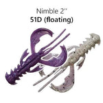 CRAZY FISH Nimble Flottant 2" (5 cm) - 8 pc