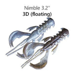 CRAZY FISH Nimble Flottant 3.2" (8 cm) - 6 pc