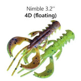 CRAZY FISH Nimble Flottant 3.2" (8 cm) - 6 pc