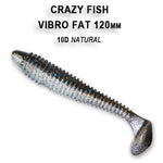 CRAZY FISH Vibro Fat 5" (12,5 cm) - 4 pc - CRAZY FISH Vibro Fat 5" (12,5 cm) - 4 pc | BS Fishing
