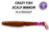 CRAZY FISH Scalp Minnow 4" (10 cm) - 4 pc - CRAZY FISH Scalp Minnow 4" (10 cm) - 4 pc | BS Fishing