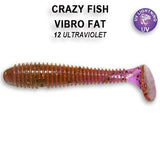 CRAZY FISH Vibro Fat 2.8" (7 cm) - 5 pc - CRAZY FISH Vibro Fat 2.8" (7 cm) - 5 pc | BS Fishing