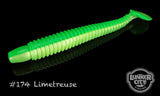LUNKER CITY Swimming Ribster 4" (100 mm) - 10 pc - LUNKER CITY Swimming Ribster 4" (100 mm) - 10 pc | BS Fishing