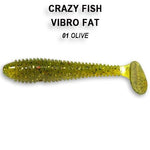 CRAZY FISH Vibro Fat 2.8" (7 cm) - 5 pc - CRAZY FISH Vibro Fat 2.8" (7 cm) - 5 pc | BS Fishing