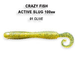 CRAZY FISH Active Slug 4" (10 cm) - 6 pc - CRAZY FISH Active Slug 4" (10 cm) - 6 pc | BS Fishing