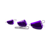 Têtes plombées "Projectile actif" Violettes, agrafes mobiles - 10 pc - BS Fishing