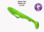 CRAZY FISH Tough 5,9" (14.5 cm) - 2 pc - CRAZY FISH Tough 5,9" (14.5 cm) - 2 pc | BS Fishing
