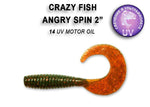 CRAZY FISH Angry Spin 2.0" (5 cm) - 8 pc - CRAZY FISH Angry Spin 2.0" (5 cm) - 8 pc | BS Fishing
