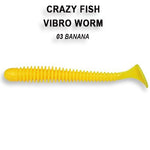 CRAZY FISH Vibro Worm 2" (5 cm) - 8 pc - CRAZY FISH Vibro Worm 2" (5 cm) - 8 pc | BS Fishing