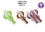 CRAZY FISH Nimble Flottant 3.2" (8 cm) - 6 pc - CRAZY FISH Nimble Flottant 3.2" (8 cm) - 6 pc | BS Fishing
