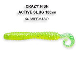CRAZY FISH Active Slug 4" (10 cm) - 6 pc - CRAZY FISH Active Slug 4" (10 cm) - 6 pc | BS Fishing