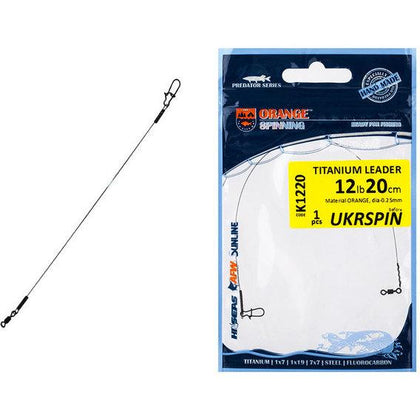 Bas de Ligne UKRSPIN Orange Spinning TITAN - 1pc - Bas de Ligne UKRSPIN Orange Spinning TITAN - 1pc | BS Fishing