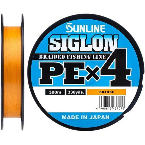Tresse Sunline Siglon PE: х4 Orange 150 / 300 m - BS Fishing