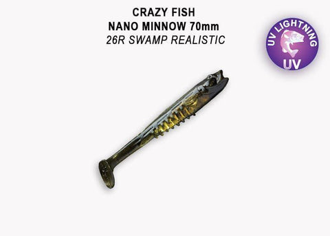 CRAZY FISH Nano Minnow 2.8" (70 mm) - 5 pc - CRAZY FISH Nano Minnow 2.8" (70 mm) - 5 pc | BS Fishing