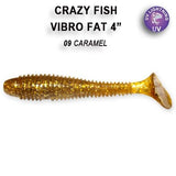 CRAZY FISH Vibro Fat 4" (10 cm) - 4 pc - CRAZY FISH Vibro Fat 4" (10 cm) - 4 pc | BS Fishing