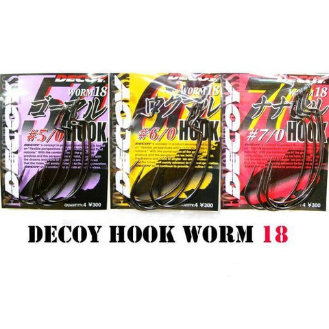 Hameçon Texan Decoy Hook Worm18 (sachet) - Hameçon Texan Decoy Hook Worm18 (sachet) | BS Fishing