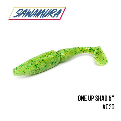 SAWAMURA One Up Shad 5" (12.5 cm) - 5pc - BS Fishing