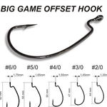 Hameçon Texan CRAZY FISH Big Game Offset Hook (sachet) - Hameçon Texan CRAZY FISH Big Game Offset Hook (sachet) | BS Fishing