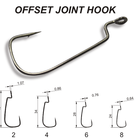 Hameçon Texan CRAZY FISH Offset Joint Hook (sachet) - Hameçon Texan CRAZY FISH Offset Joint Hook (sachet) | BS Fishing