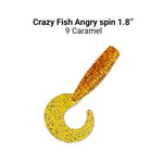 CRAZY FISH Angry Spin 1.8" (4.5 cm) - 10 pc - CRAZY FISH Angry Spin 1.8" (4.5 cm) - 10 pc | BS Fishing