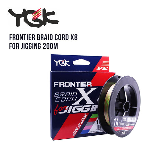 Tresse YGK Frontier Braid Cord X8 for Jigging 200m - BS Fishing