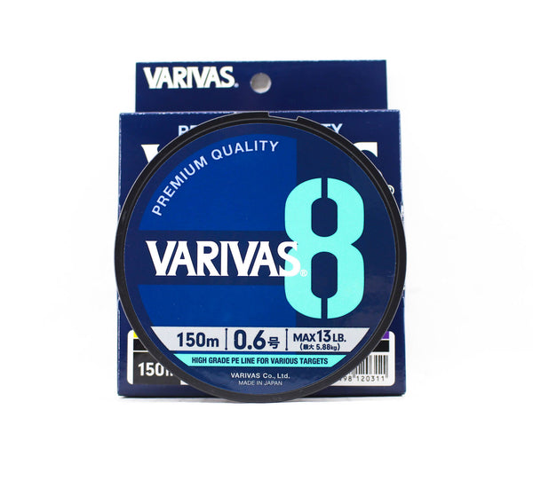 Varivas P.E Ligne Varivas 8 X8 Multi Color 300m P.E 1 Max 20lb